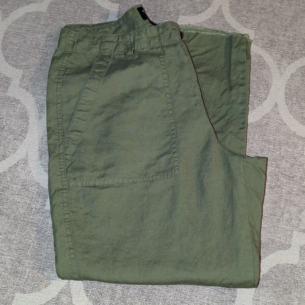 Olive Green Linen Pants Quicksilver Size 30